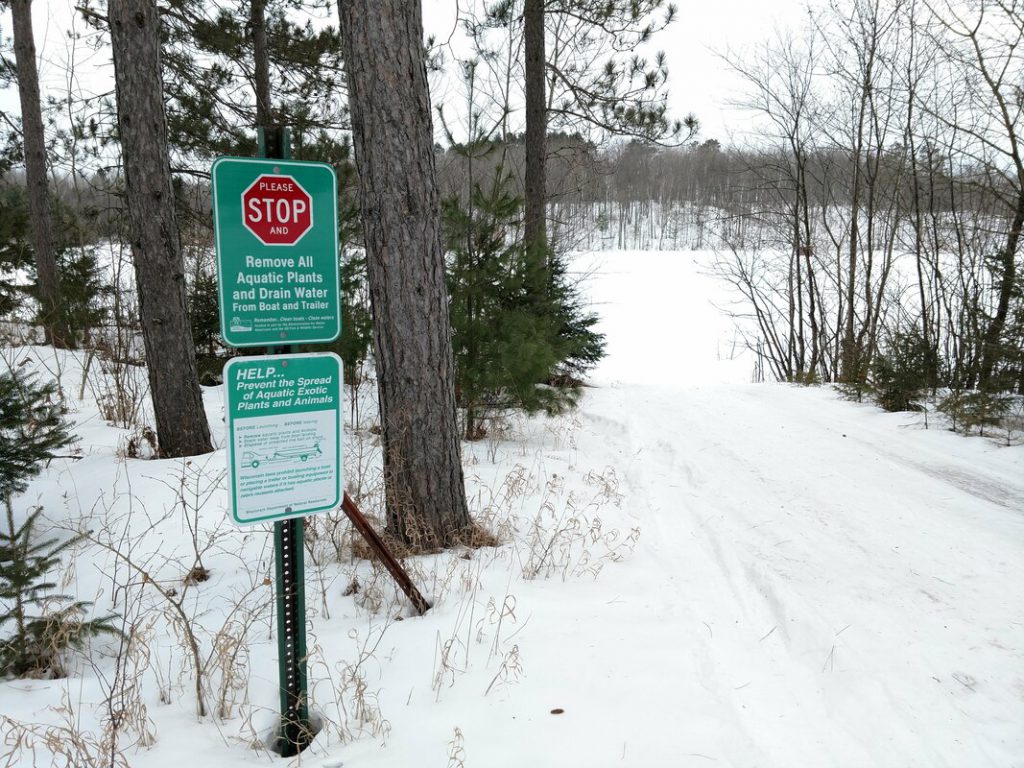 Boat Landing Signage Aquatic Invasive Species